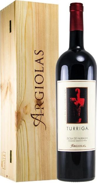 Вино Argiolas. Турріга 2019 чер 1,5 в дерев`яній коробці 14,5%